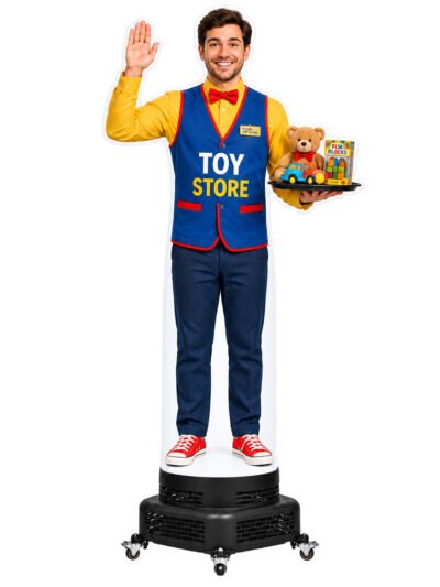 Male Toy Store Character Inflatable Waver