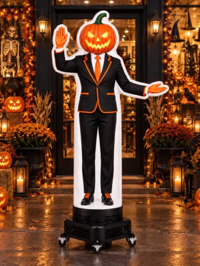 Halloween Pumpkin Head Custom Waver Inflatable
