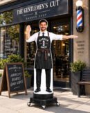 Male Barber Character Custom Waver Inflatable