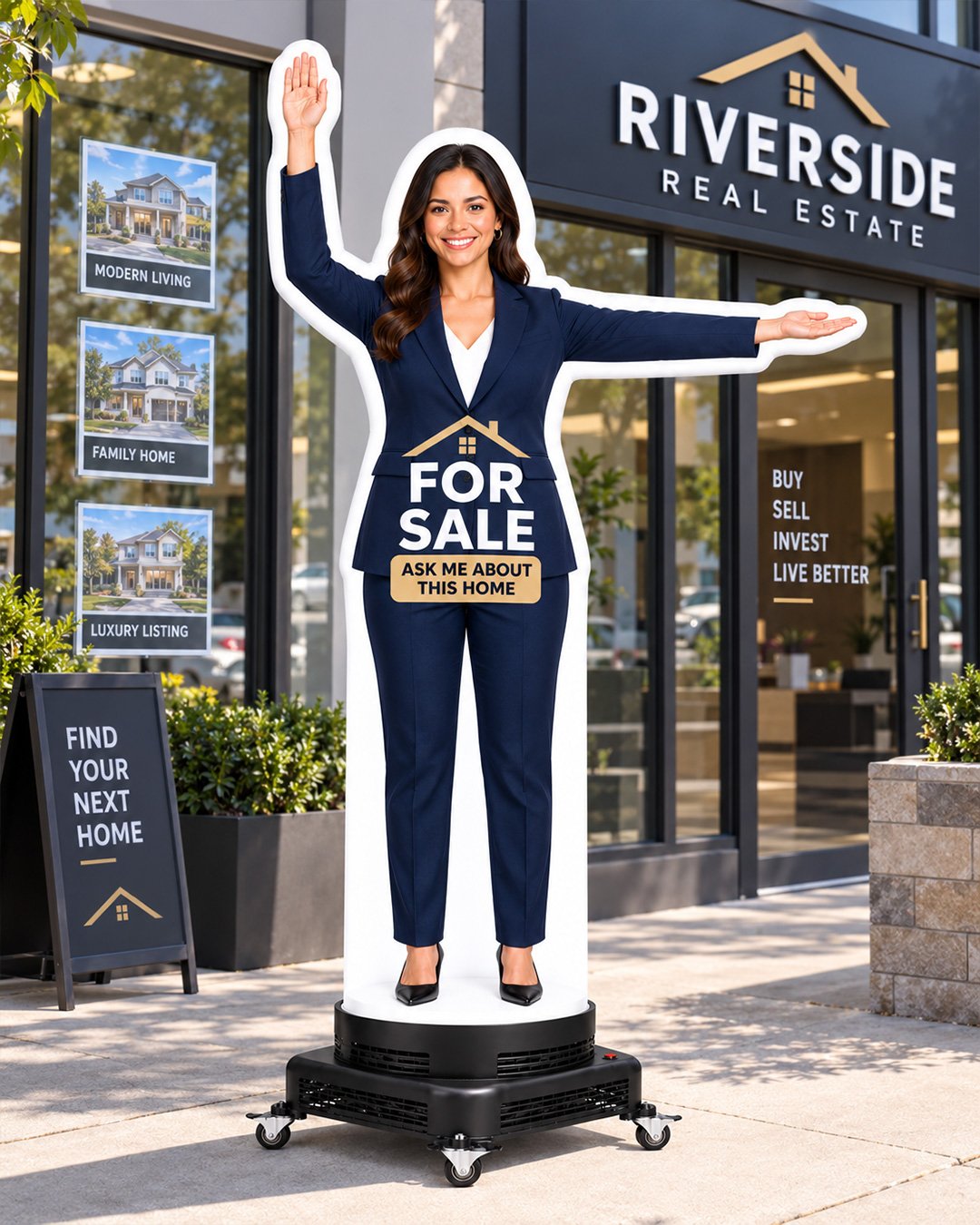 Female For Sale Realtor Custom Waver Inflatable