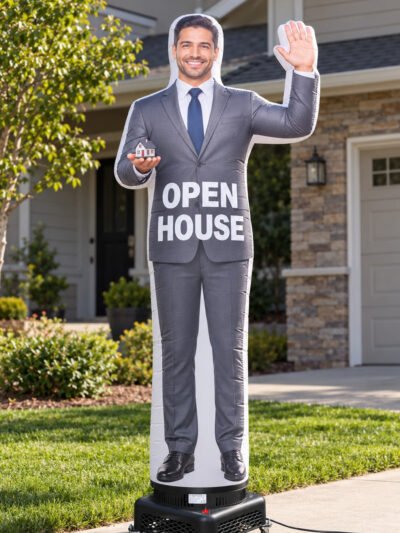 10FT Male Open House Realtor Custom Waver Inflatable