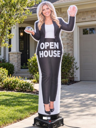10FT Female Open House Realtor Custom Waver Inflatable